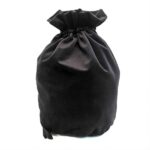 Grezns auduma maisiņš Ø14 cm x 21 cm, melns - Image 2