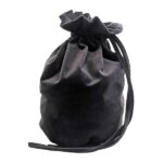 Grezns auduma maisiņš Ø14 cm x 21 cm, melns - Image 3