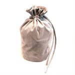 Grezns auduma maisiņš Ø14 cm x 21 cm, pelēks - Image 3