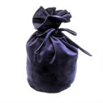Grezns auduma maisiņš Ø14 cm x 21 cm, zils - Image 3