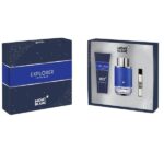 Dāvanu komplekts vīriešiem MONTBLANC EXPLORER ULTRA BLUE (EDP) 100 ML + 100 ML (dušas želeja) + (EDP) 7.5 ML