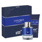 Dāvanu komplekts vīriešiem MONTBLANC EXPLORER ULTRA BLUE (EDP) 60 ML (parfimērijas ūdens) + 100 ML (dušas želeja)