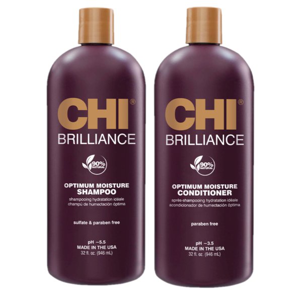 Komplekts intensīvai matu mitrināšanai CHI DEEP BRILLIANCE DUO 946ml+946ml