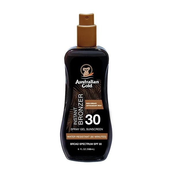 Sauļošanās losjons Australian Gold SPF30 100ml (ar bronzeriem)