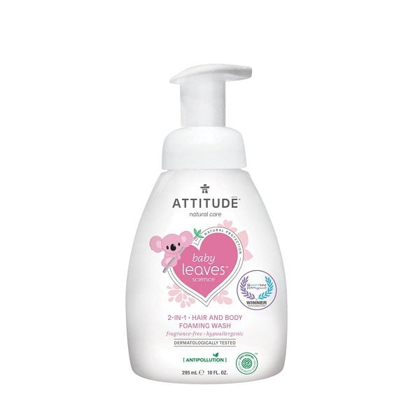 Attitude Baby Leaves mazgāšanas līdzeklis bez smaržas 295ml