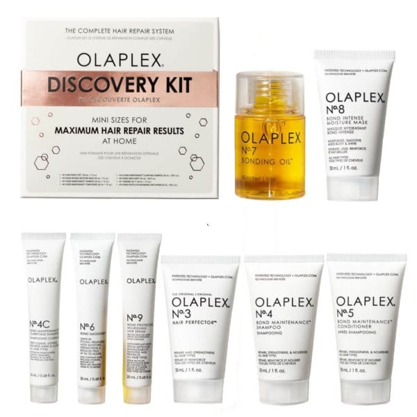 Lielais Olaplex produktu komplekts visaptverošai matu kopšanai un struktūras atjaunošanai