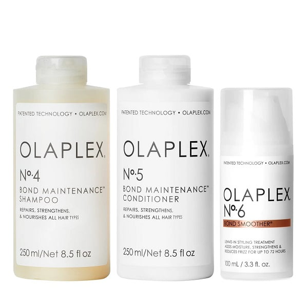 Olaplex Trio Smoother komplekts matu nogludināšanai un pūkošanās novēršanai ikdienā
