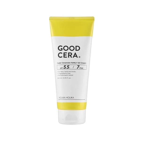 Pasūtīt internetā: Mitrinošs krēms ķermeņa un sejas ādai ar keramīdiem Holika Holika Good Cera Family Cream 200ml