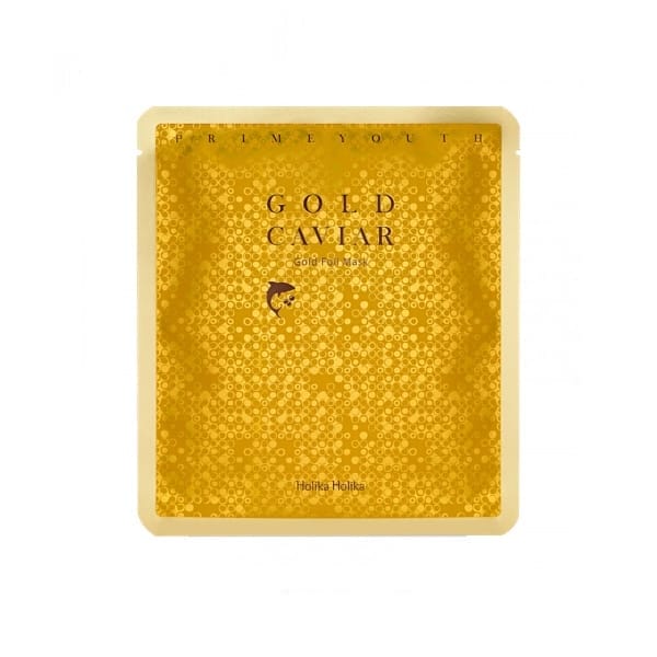 Oriģināla prece: Auduma sejas maska ādas stāvokļa uzlabošanai Holika Holika Prime Youth Gold 25g