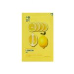 Oriģināla prece: Auduma sejas maska ādas mirdzumam Holika Holika Pure Essence Lemon 23ml