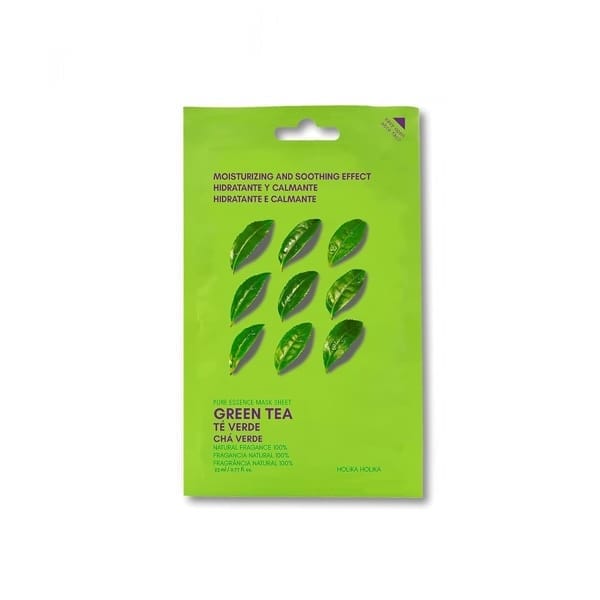 Skaistumkopšanas produkts: Auduma sejas maska ar zaļās tējas ekstraktu Holika Holika Pure Essence Green Tea 23ml