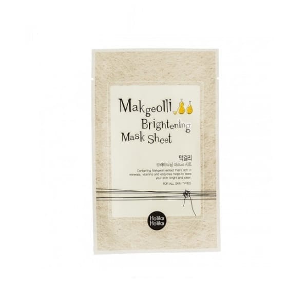 Oriģināla prece: Auduma sejas maska ādas gaišināšanai Holika Holika Makgeolli 20ml