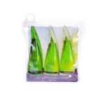 Skaistumkopšanas produkts: Komplekts sejas un ķermeņa kopšanai ar alveju Holika Holika Jeju Aloe (3x55ml)