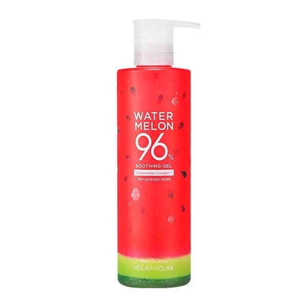 Kvalitatīva kosmētika: Nomierinoša un mitrinoša ķermeņa želeja Holika Holika Watermelon 96% 390ml